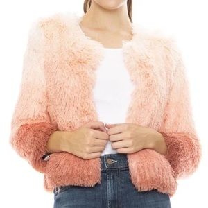 Mother Boxy Ombré Faux Fur Jacket